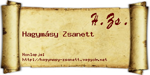 Hagymásy Zsanett névjegykártya